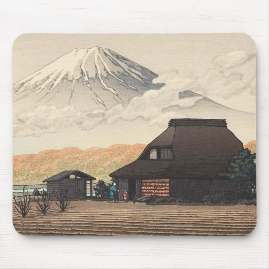 鳴沢の富士 新版画 葛西有起 マウスパッド (正面)