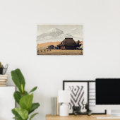 鳴沢の富士、鳴沢の富士山、河瀬蓮井 ポスター (ホームオフィス)