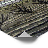 鳴沢川瀬蓮井の富士山1952 ポスター (角)