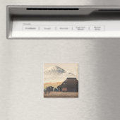 鳴沢蓮居川瀬新版画の富士山 マグネット (インサイチュ (食洗機))