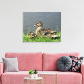 鴨とアヒル キャンバスプリント (インサイチュ (リビング))