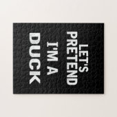 鴨のおもしろいハロウィーンの衣装を装おう ジグソーパズル (横)