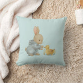 鴨の可愛いウサギ クッション (ブランケット)