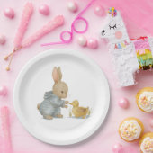 鴨の可愛いウサギ ペーパープレート (パーティー)