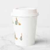 鴨の可愛いウサギ 紙コップ (左)