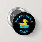 鴨の背中の水» Yellow Rubber Duck 缶バッジ (正面&裏面)