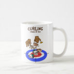 【鴨カーリング】 Mallard Curling コーヒーマグカップ<br><div class="desc">鴨でカーリングする熊。
Bears playing Curling by Mallard.
【カーリング, 鴨, カモ, 熊, クマ, 動物, スポーツ, オリンピック, 競技, イラスト, 手描き, ゆるい, 応援, 冬, 冬季, ウインタースポーツ, かわいい, ユーモア】</div>