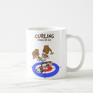 【鴨カーリング】 Mallard Curling コーヒーマグカップ