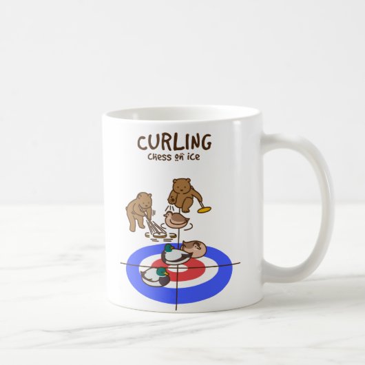 【鴨カーリング】 Mallard Curling コーヒーマグカップ (右)