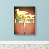 鴨交サイン3 キャンバスプリント (インサイチュ (ウッドフロア))