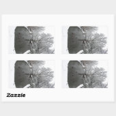 鴨池 長方形シール (シート)