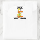 鴨腎がん 楕円形シール (バッグ)