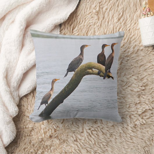 鵜の海鳥まくら クッション (ブランケット)
