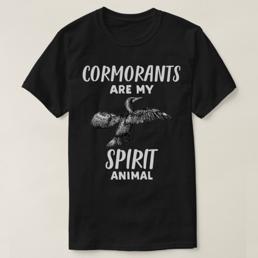 鵜カッコいいは私の精霊おもしろいだ Tシャツ (デザイン正面)
