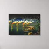 鵜魚釣り土屋興一1940 キャンバスプリント (正面)