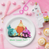 鶏おもしろいの卵ハッチを待つ – カスタム文字 ペーパープレート (パーティー)