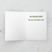 鶏おもしろい肉スープが美味しくない カード (内部)
