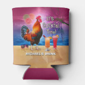 鶏おもしろい鶏の飲用トロピカルビーチ名 缶クーラー (裏面)