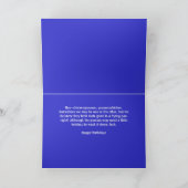 鶏およびふくろねずみのバースデー・カード カード (内部)