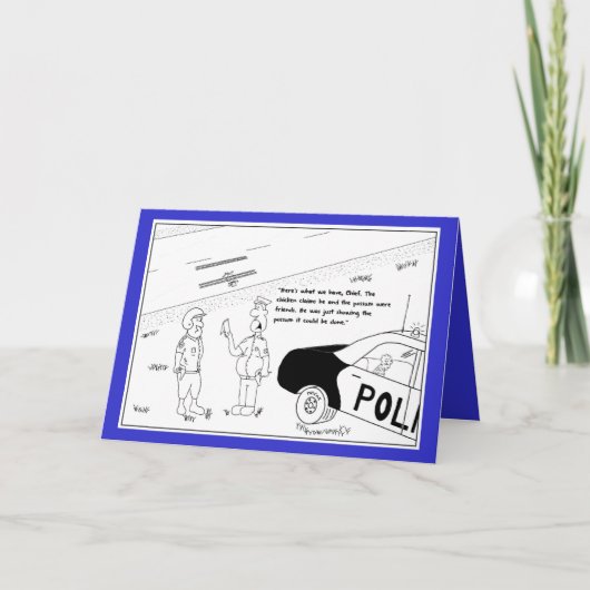 鶏およびふくろねずみのバースデー・カード カード (正面)