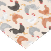 鶏およびオンドリパターン テーブルクロス (アングル)