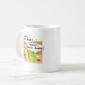 鶏およびカエル コーヒーマグカップ (正面左)