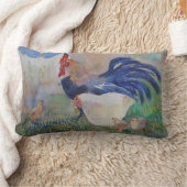 鶏および引用文 ランバークッション (ブランケット)