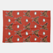 鶏か卵か？ キッチンタオル (横)