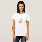 鶏か卵か。 Tシャツ (正面フル)