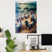 鶏がローミングフリー ポスター (ホームオフィス)