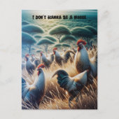 鶏がローミングフリー ポストカード (正面)