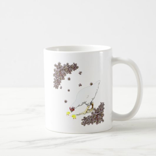 鶏が一匹狼のコーヒーマグ コーヒーマグカップ (右)