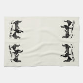 鶏が付いている国スタイルの台所タオル キッチンタオル (横)