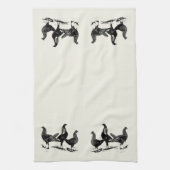 鶏が付いている国スタイルの台所タオル キッチンタオル (縦)