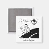 鶏が向こう側へ行かない マグネット (正面/裏面)