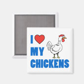 鶏が好きだ マグネット (正面/裏面)