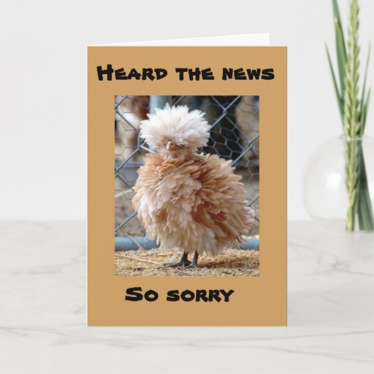 鶏が檻に入る/丘の上の悪い髪 カード (正面)