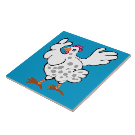 鶏が羽ばたいて タイル (側面)