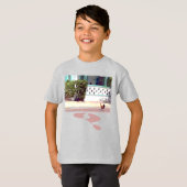 鶏が道路を横切る…なぜだ?Tシャツ Tシャツ (正面フル)