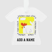 鶏が鳴く オーナメント (正面)