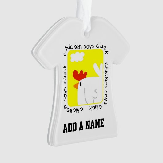 鶏が鳴く オーナメント (正面)