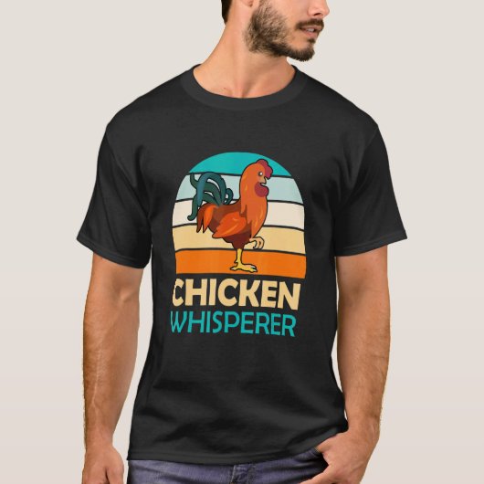 鶏ささやき農家家禽鶏の所有者 Tシャツ (正面)