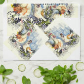 鶏との調理 キッチンタオル (折り畳み)