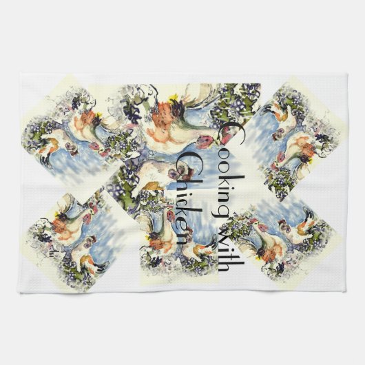 鶏との調理 キッチンタオル (横)