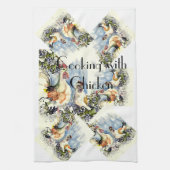 鶏との調理 キッチンタオル (縦)