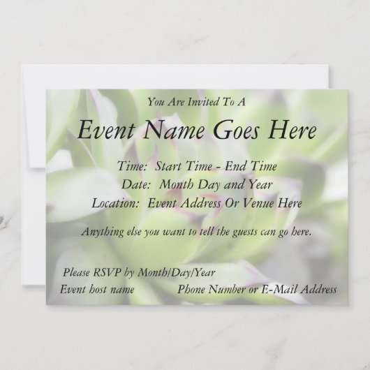 鶏とひな-センペルビバム 招待状 (正面)