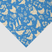 鶏とアヒルのクラシックブルーティッシュペーパー 薄葉紙 (詳細)