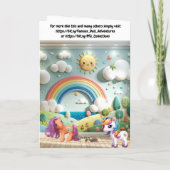 鶏とイースターエッグ カード (裏面)