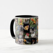 鶏とローターの写真コラージュ マグカップ (正面左)