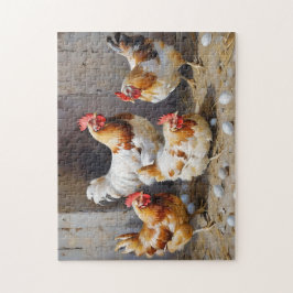 鶏と卵 ジグソーパズル